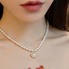 골드코인담수진주목걸이