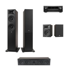 [없음] 데논 AVR-X580BT + JBL 260F 5채널(240B) 홈시어터 스피커, 5채널:에스프레소