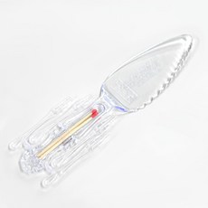 위생 개별 포장 홀케익 일회용 투명 케익칼 성냥 포크 세트 [100ea], 1세트, 100개