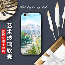 기예 유터케이스 야옹 X 아트 모네 세상 명화 강화유리 부드러운케이스 IPHONE678PLUS 단아한 스위트