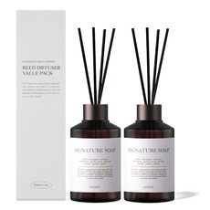 에이센트 네이처 실속형 디퓨저 + 우드스틱 5p, 시그니처솝, 200ml, 2개