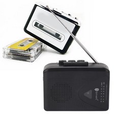 휴대용카세트플레이어 휴대용 USB 카세트 플레이어 FM AM 라디오 스테레오 카세트 MP3 테이프 3.5mm 잭 및 스피커 데일리, 01 WHITE
