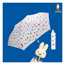 [미피(우양산)] 미피와친구들 미피 캐릭터 손잡이 3단 우산 (자외선 차단 80% 양산 기능) MIL-2203