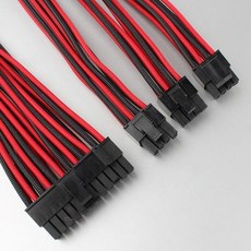 파워렉스 슬리빙 연장 케이블 Combo Pack 35cm 홀더 포함 레드블랙, 단일상품