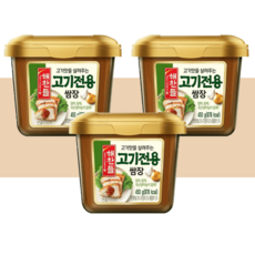 해찬들 고기전용 쌈장 450g 고기쌈장 양념쌈장 회쌈장 고추쌈장 맛있는쌈장, 3개