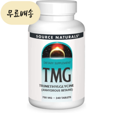 소스 내추럴 TMG 750mg 트리메틸글리신 240정, 1개