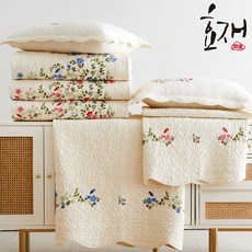 달꽃 워싱광목 스프레드 침구세트(K) by효재