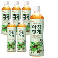롯데 아침헛개, 500ml, 6개