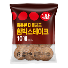 바이오마켓_식자재왕 촉촉한 더블 치즈 함박스테이크 800g, 3개