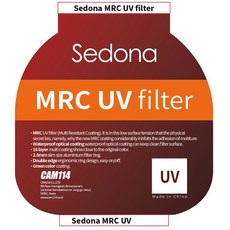 세도나 MRC UV 필터 (39mm-95mm) 카메라 렌즈 필터 세도나필터, 39mm