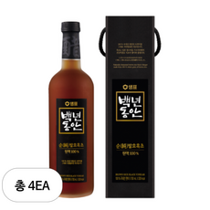 백년동안 순 발효 흑초 원액, 750ml, 4개