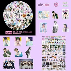 스트레이키즈 도무송 포카 스티커 100장 세트 외 10종 모음, 04.AIR-FUL 스티커(101장)