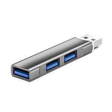 멀티포트 USB 허브 USB 3.0 도크 스테이션 USB 스플리터 커넥터 노트북 컴퓨터 USB 어댑터 도킹 스테이션, 그레이