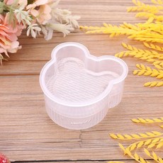 투명 삼각 밥 그릇 식품 프레스 스시 오니기리 몰드 도시락 도구, 3.Little Bear-5pcs, 1개