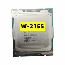 C422 마더보드용 제온 W-2155 CPU 14 Nm 10 코어 20 스레드 3.3GHz 13.75MB 140W 프로세서 LA2066, 한개옵션0