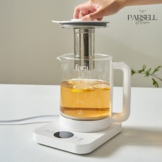 파르셀 무선 내열유리 멀티 전기 티포트 차탕기 + 계란찜기, 1.5L+차망+찜기 1.5L+차망+찜기