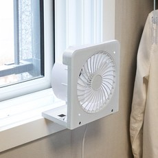 이지팬 창틀 창문환풍기 이동식환풍기 주방 욕실 결로예방 저소음환풍기 무타공 설치, 중형 중형