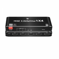 인네트워크 HDMI2.0 1:4 EDID 분배기/IN-N20HD104/전원 5V2A/4K UHD 60Hz 지원/다운스케일 지원/HDR 지원/HDCP 2.2/동시에 4개의 같은 화면, 1개