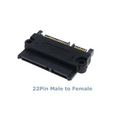 serialata 2세트단 500Mbps 90 도 7 + 15 핀 SATA 22 수-암/SAS 포트 변환기 어댑터 HDD SSD 하드 드라이, 02 Straight, 1개