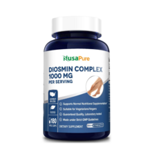 누사퓨어 Nusapure 고함량 디오스민 DIOSMIN 비건 1000MG 180캡슐 Vein support, 1개