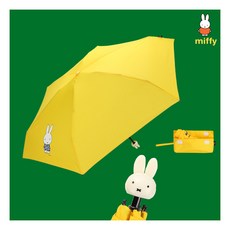 [미피(우양산)] 미피원피스 미피 캐릭터 손잡이 5단 우산 (자외선차단 80% 양산 기능)