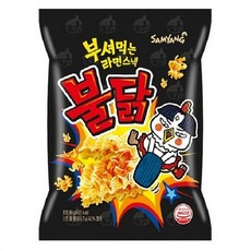 물건짱 부셔먹는라면스넥불닭맛 3입번들 90Gx3x4 라면과자, 1