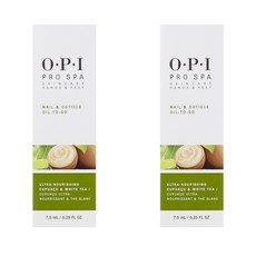OPI Pro Spa Nail & Cuticle Oil To Go 오피아이 프로 스파 네일 큐티클 오일 투 고 0.25oz(7.5ml) 2팩, 1개
