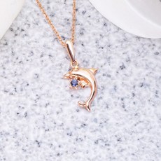 순금돌고래목걸이