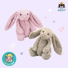 [젤리캣] 국민애착인형 버니 L(36cm)-디자인선택 /애착인형/토끼인형/촉감인형, 디자인 선택:크림(L)
