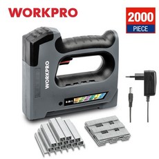 에어건 타정총 타카 대타카 실타카 WORKPRO 6 In1 3.6V 헤비 듀티 스테이플 건 충전식 무선 Tacker for House Decor Renovations 실내 장식, 협력사, EU 플러그
