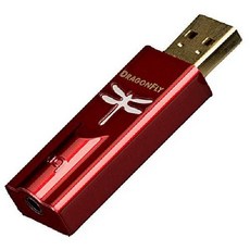 오디오퀘스트 드래곤플라이 코발트 USB 디지털-아날로그 변환기, 빨간색 - 오디오퀘스트드래곤플라이