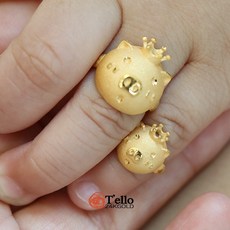 티엘로 귀염왕관 복돼지돌반지 3.75g 99.9% 고급선물포장 이니셜무료
