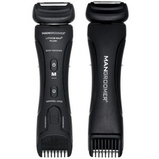 MANGROOMER 리튬 맥스 플러스 바디 그루머 볼 트리머 전기 사타구니 헤어 트리머무료 보너스 포일 포함