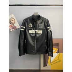 가죽 여자라이더자켓 가죽라이더자켓 보호 점퍼, 2XL(115-125파운드), 블랙 남성용 싱글 레더