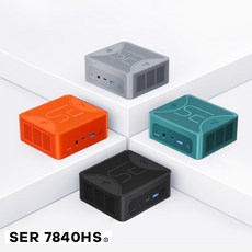 [비링크] BEELINK SER7 7840HS 고성능 AMD 라이젠7 미니 PC mini 컴퓨터 베어본 윈도우11 데스크탑 65W 게이밍 PC, 표준시스템(SSD+DDR 미포함)-그레이