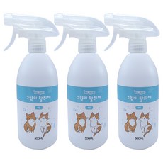 아니말리 고양이탈취제 무향 화장실 모래 냄새제거, 3개, 500ml