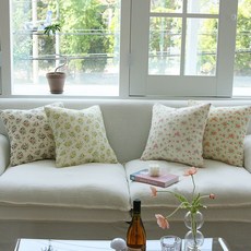 꽃무늬소파쿠션