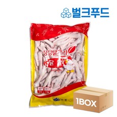 뼈있는닭발 10kg 국내산 냉동 생닭발 업소용, 10개, 1kg