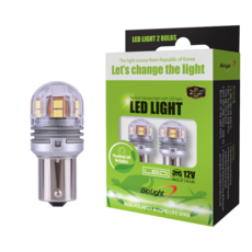 바이오라이트 차량용 LED 다용도램프 S25 SINGLE [P21W 1156], 2개입, 백색 빛