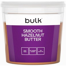 벌크 내츄럴 로스티드 헤이즐넛버터 스무스, 2개, 1kg