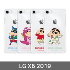 80 다루JJ / LG X6 2019 짱구 심플 투명젤리케이스 X625 짱구케이스 전기종대응 디자인케이스 BAR형