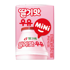 빙그레 딸기맛우유 mini, 120ml, 456개