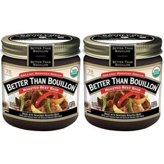 Better Than Bouillon 베터덴부일론 오가닉 로스트 비프 소고기 베이스 16oz 2팩 - Roasted Beef Base, 1개, 1ml