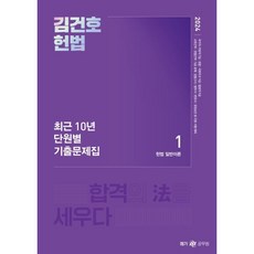 2024 김건호 헌법 최근 10년 단원별 기출문제집, 메가스터디교육
