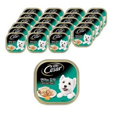  시저 반려견 주식캔 연어와 감자, 연어 + 감자, 100g, 48개 