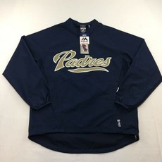 San Diego Padres Authentic Majestic Cool Base Pullover 1/4 Zip Jacket Mens Sz S