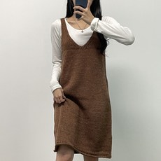 뜨개진 여성용 폴로이 뷔스티에 니트 원피스