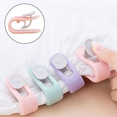 [1+1] 클립 고정 집게 이불 밀림방지 침대, 2개, B 퍼플