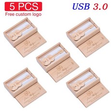 다기능 기타 USB 플래시 디지털, 4GB, Maple without box, 1개