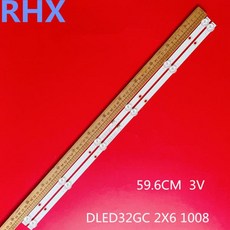 100% 일반 라이트 바용 DLED32GC 2X6 1008 32JL4 DLED32GC 2X6 1009 32JL4 596MM 3V 6LED, 04 2PCS-1TV